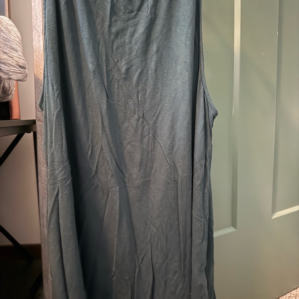 Maurices Teal Criss Cross Back Tank Top